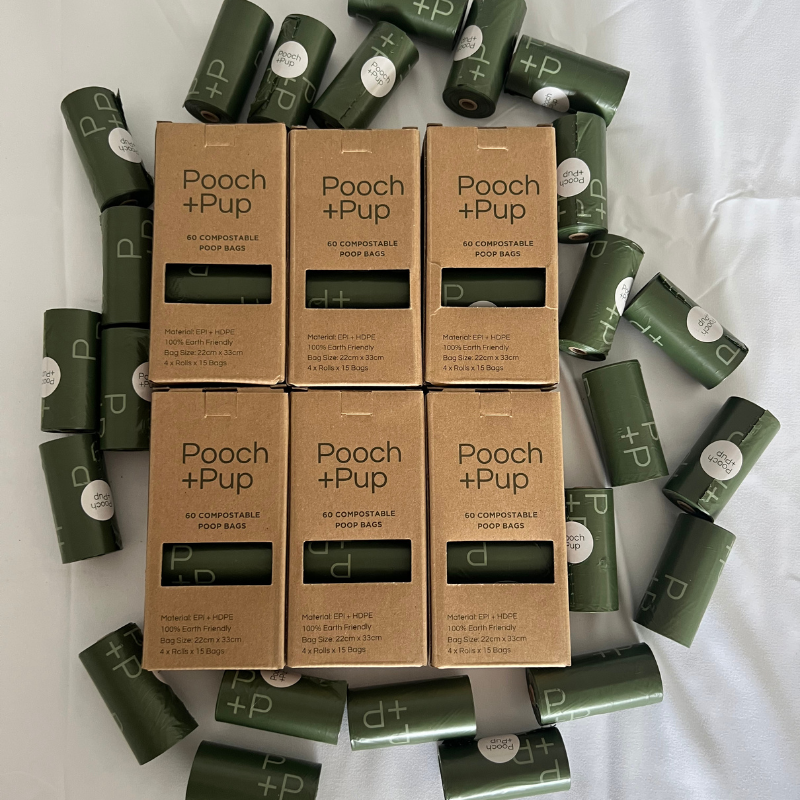 Olive Biodegradable Poop Bags (360 bags - 1 year supply)