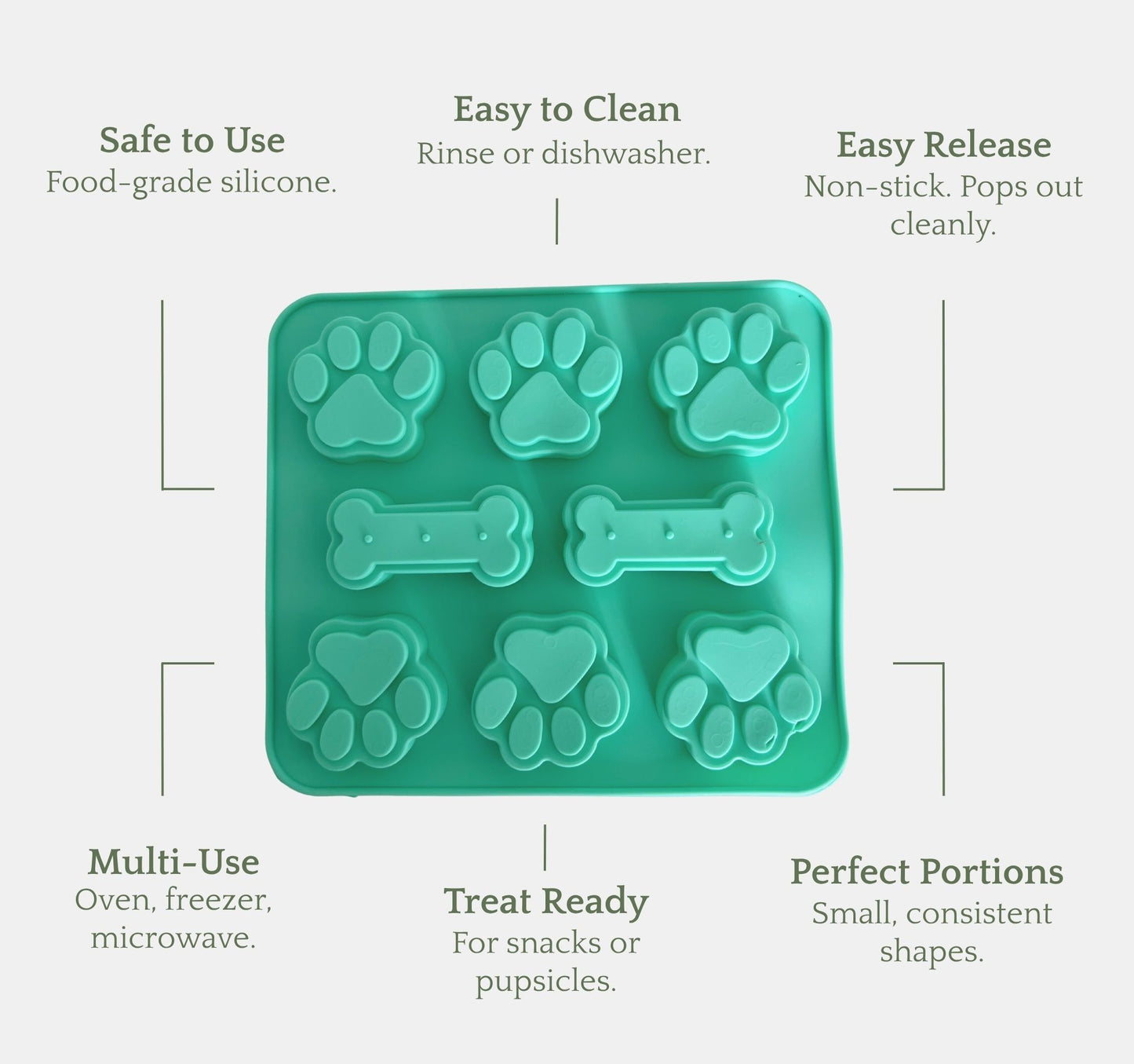 Silicone dog treat moulds