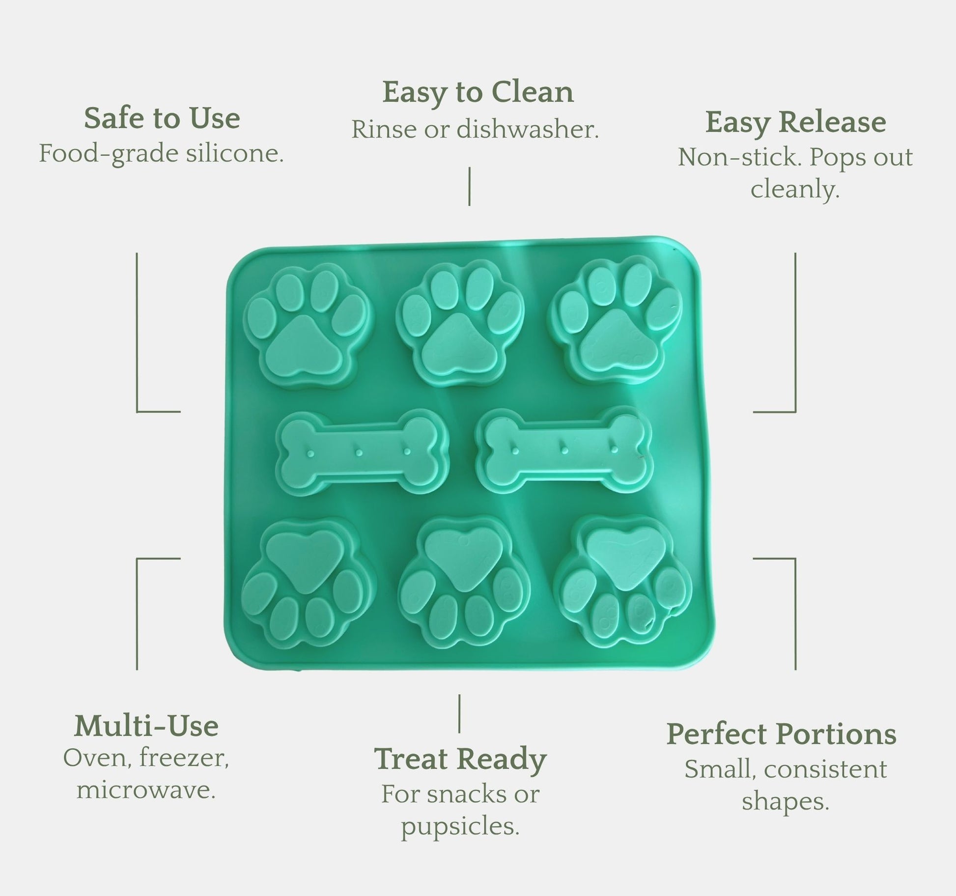 Silicone dog treat moulds