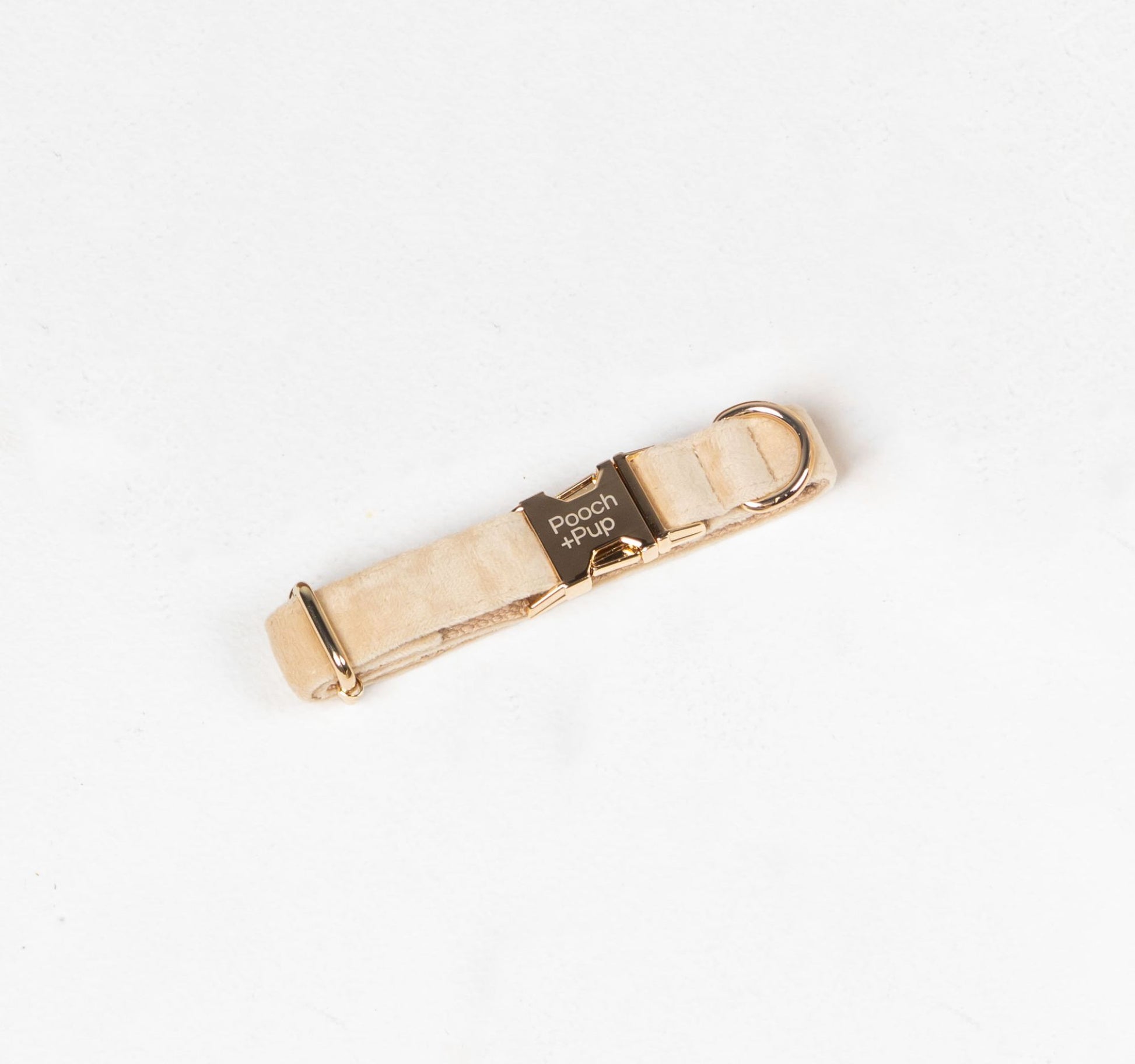 Adjustable velvet dog collar